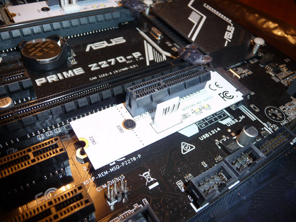 M2 adapter, konverterar M2 slot till en 4x PCIe port