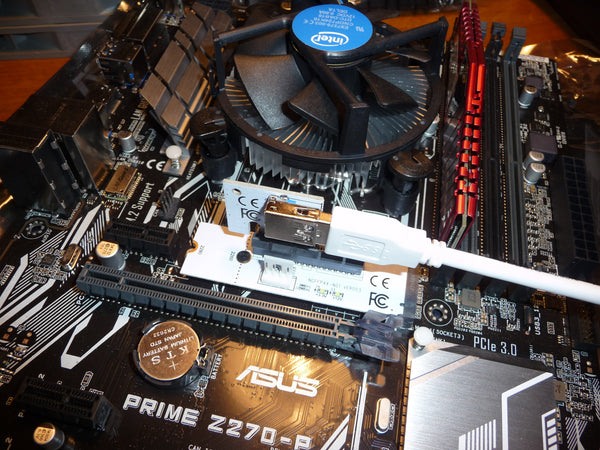 M2 adapter, konverterar M2 slot till en 4x PCIe port