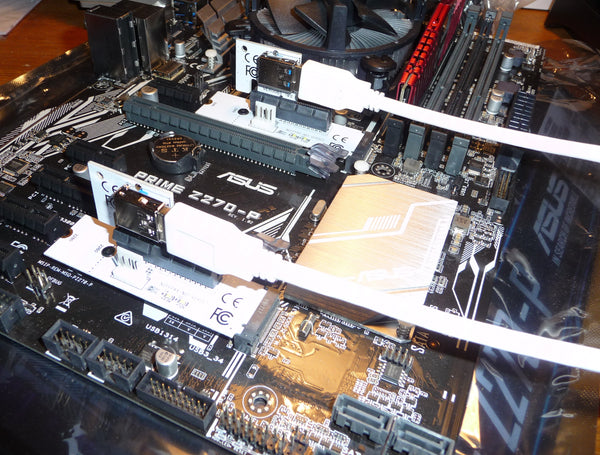 M2 adapter, konverterar M2 slot till en 4x PCIe port