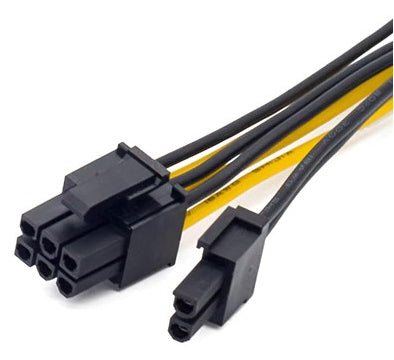 2xSATA till 8-pin (6+2) PCIe ström adapter kabel