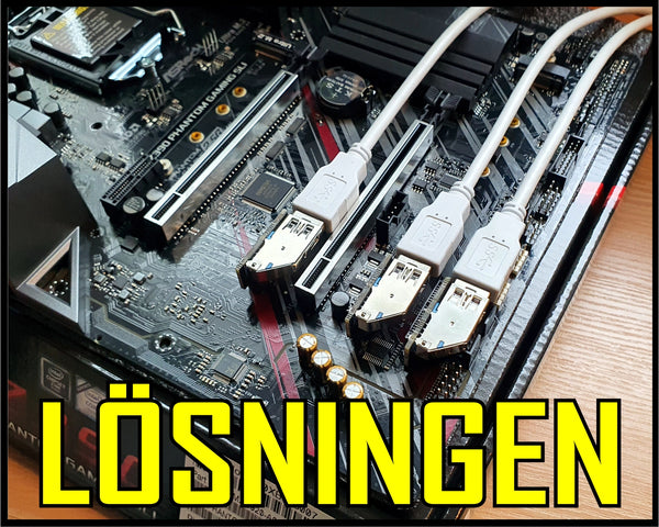 Ultra Slim PCIe Riser Adapter, använd på blockerade PCIe portar