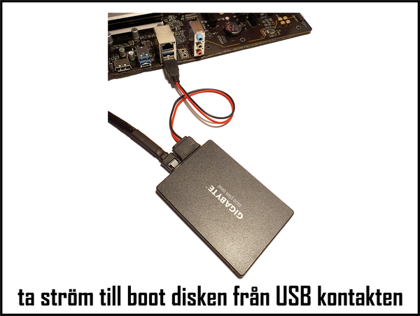 USB till SATA Strömkabel